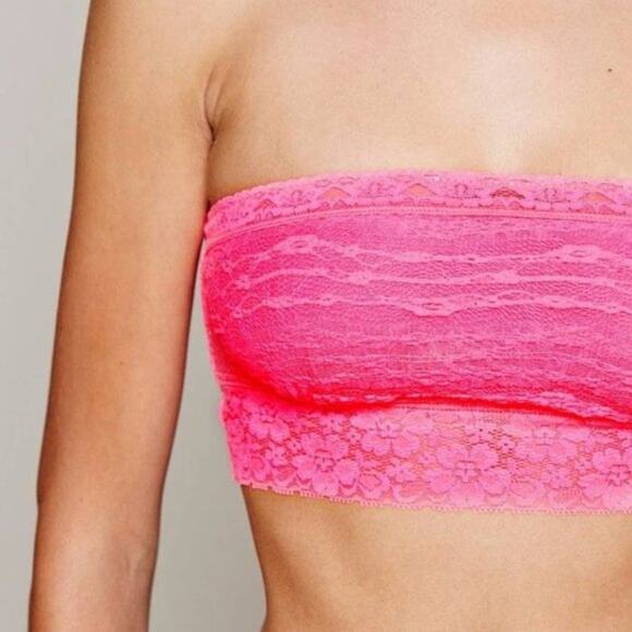 Intimately Free People Hot Pink Bandeau NWOT - Picture 1 of 4